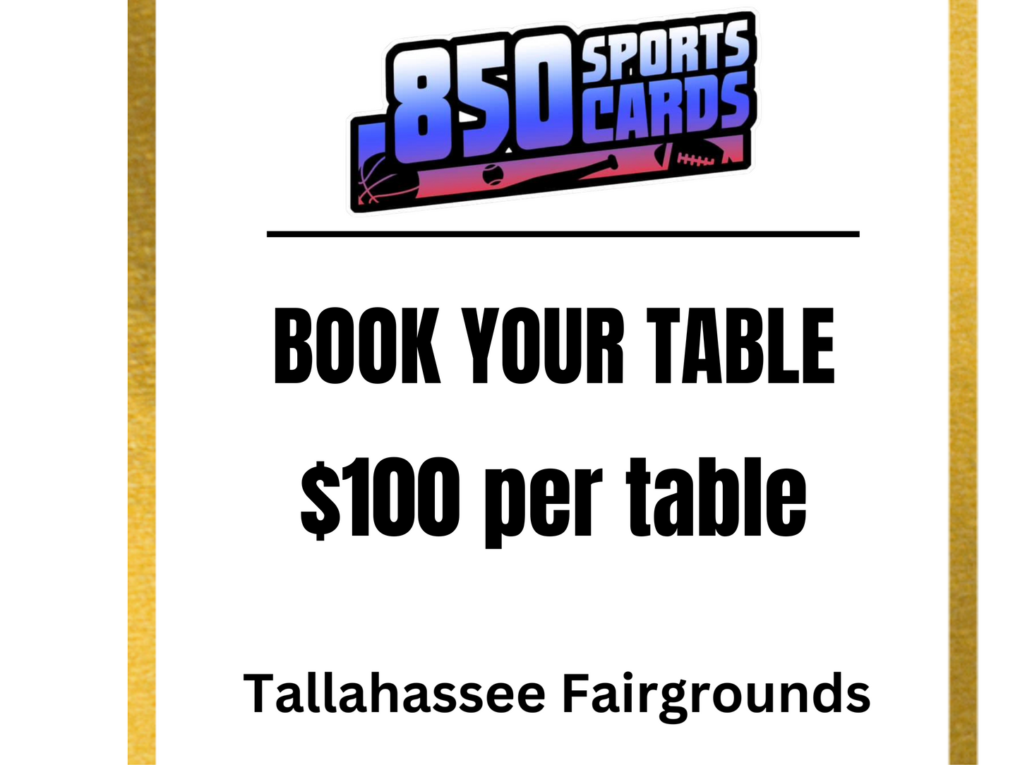 TABLE - April 26 & 27, 2025 SHOW